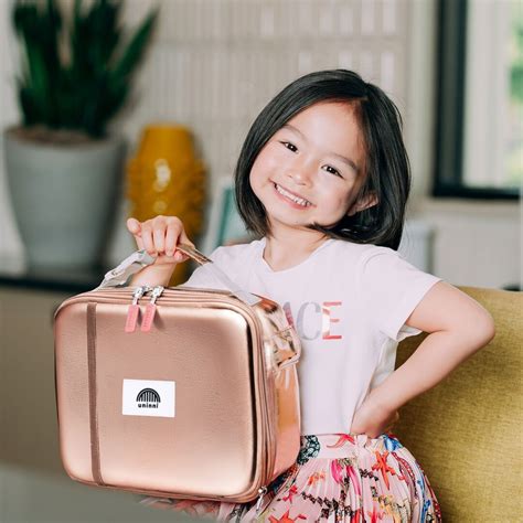 Metallic Rose Gold Lunch Boxes 